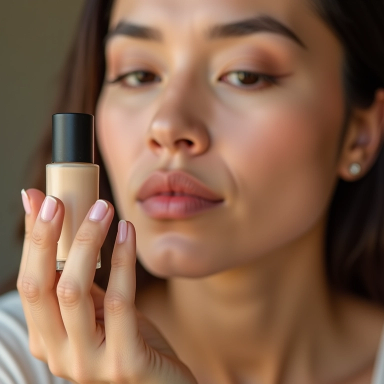 A quantidade ideal de base para uma maquiagem natural.