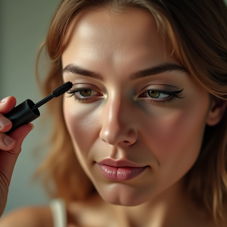 Abusando da máscara de cílios para realçar o olhar.