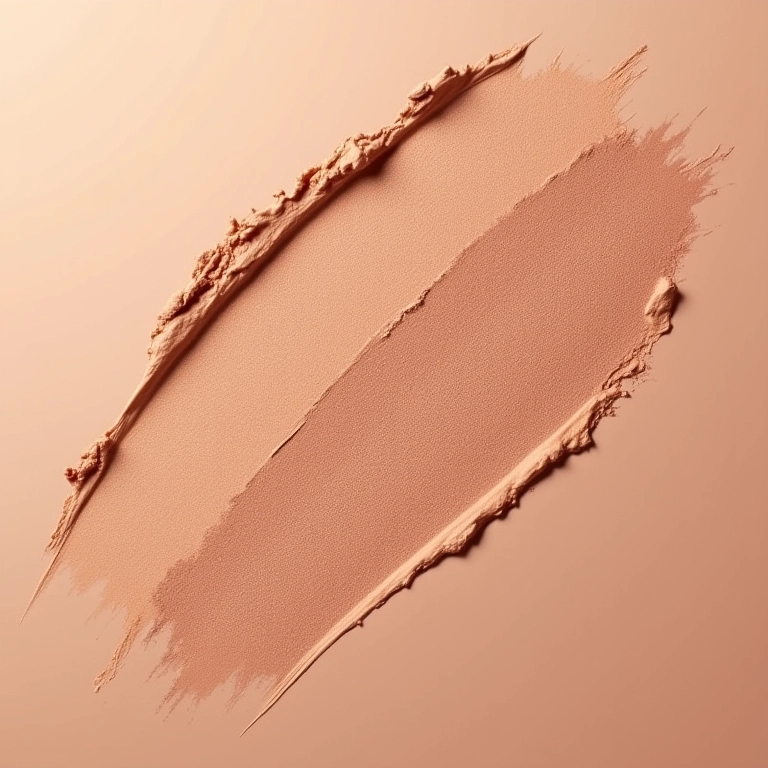 Acabamento do bronzer mineral: matte vs. cintilante.