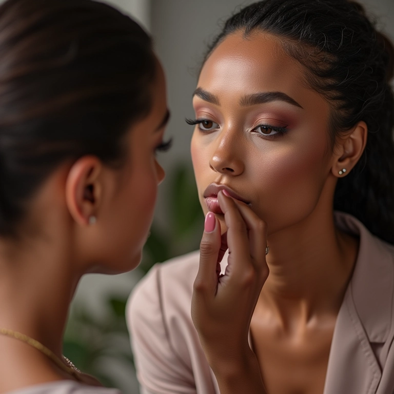 Acabamento profissional na maquiagem com diluidor.