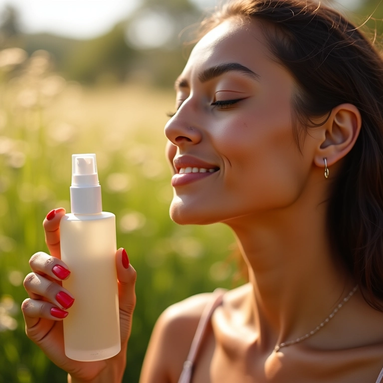 Ação antioxidante da bruma de camomila.