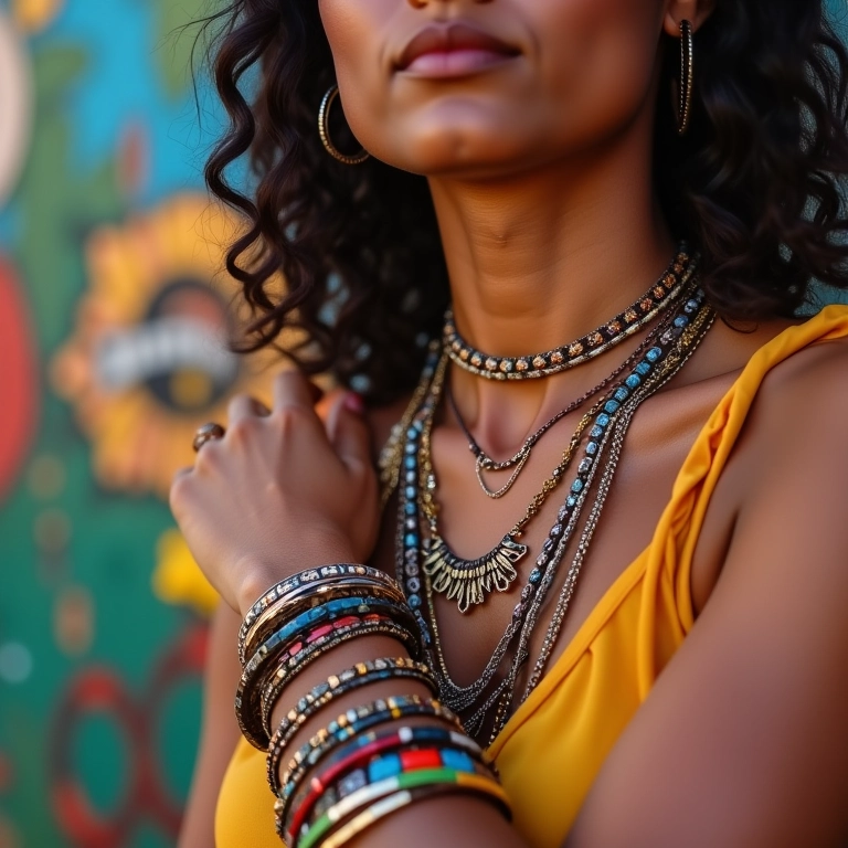 Acessórios coloridos para um toque especial.