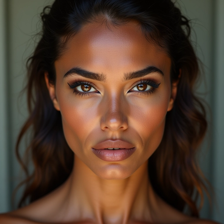 Adaptando o delineado gráfico ao seu formato de olho único.