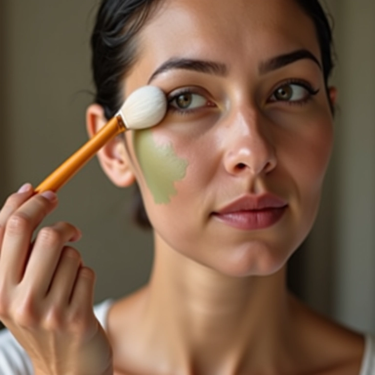 Aplicação correta do corretivo verde.