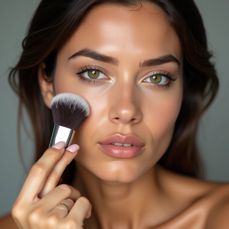 Aplicação de base de alta cobertura para uma pele uniforme.