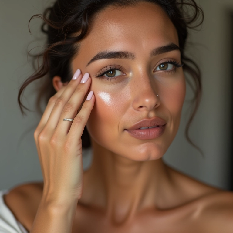 Aplicação de contorno para definir o rosto.