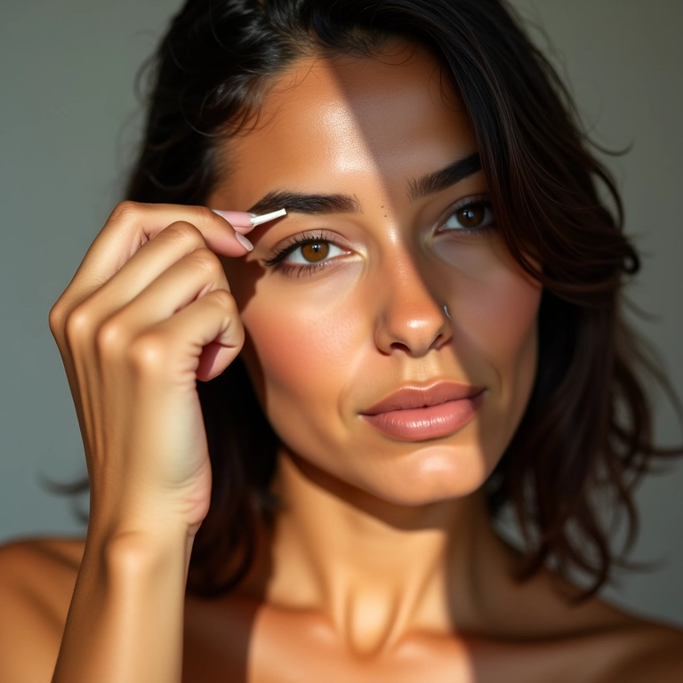 Aplicação de corretivo com moderação para um resultado natural.