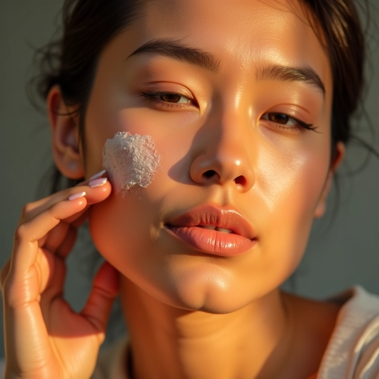 Aplicação de óleo iluminador para um glow natural e nutritivo na pele.