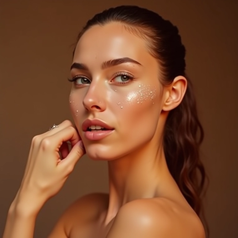 Aplicação de primer com ácido hialurônico para hidratação profunda da pele.