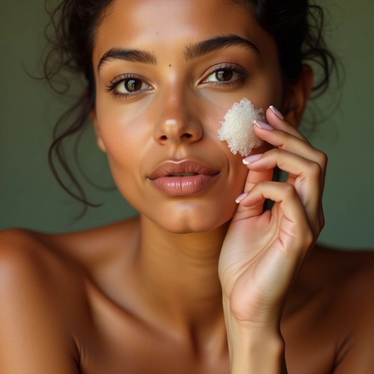 Aplicação de primer hidratante antes da maquiagem.