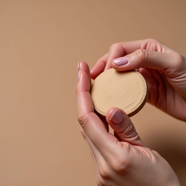 Aplicação fácil de base em pó compacta para iniciantes.