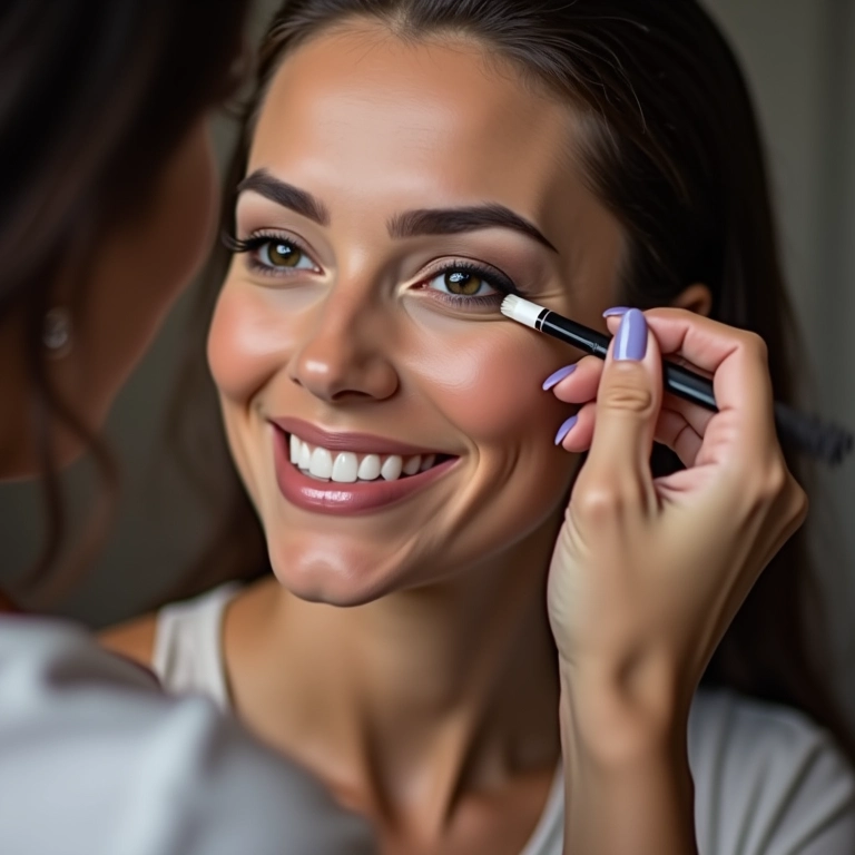 Aumento da durabilidade da maquiagem com o uso de primer em óleo.