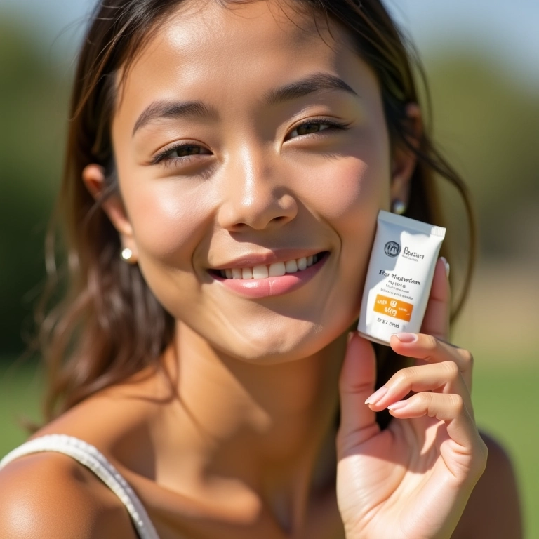 Base com proteção solar, uso externo.