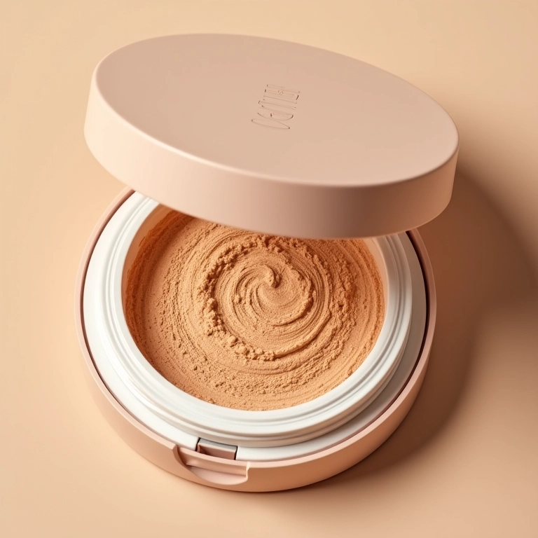 Base cushion vegana e cruelty-free com ingredientes naturais.