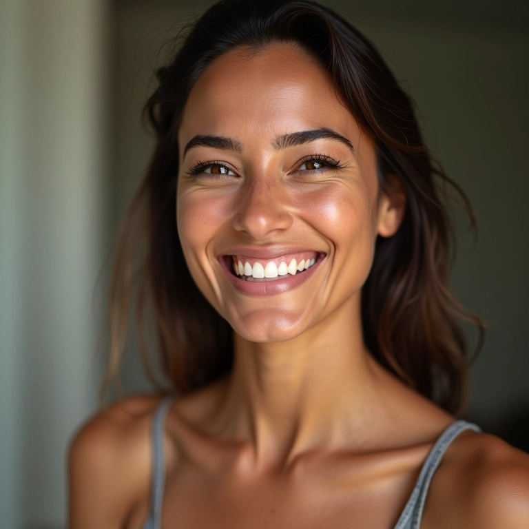 Base de longa duração para pele mista após 8 horas de uso.