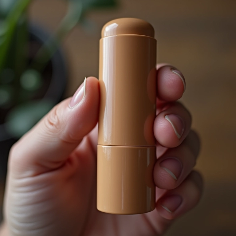 Base em bastão com alta cobertura demonstrada na mão.