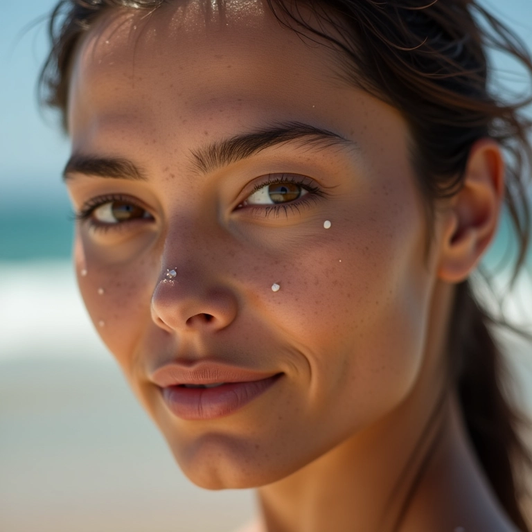 Base hipoalergênica resistente à água: beleza que dura.