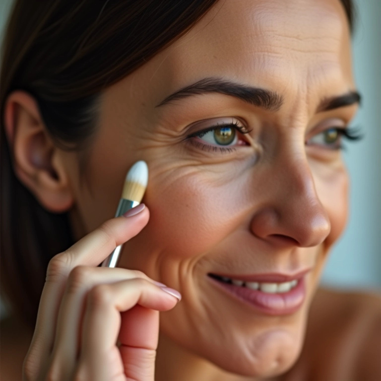 Base para pele madura disfarçando linhas finas.