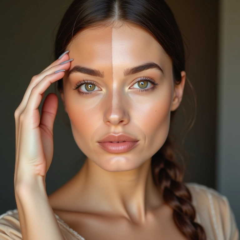 Base para pele mista com cobertura equilibrada na zona T.