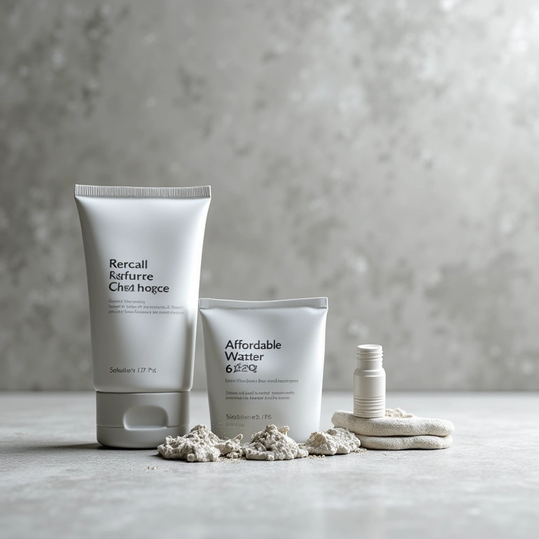 Bases acessíveis exibidas em um piso de cimento queimado moderno.