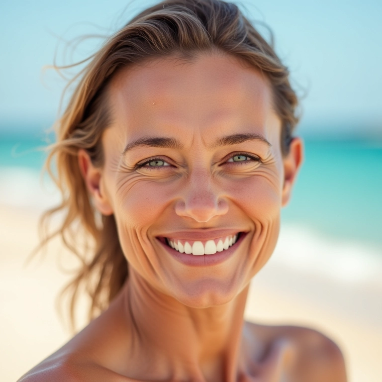 Bases com proteção solar para pele madura.