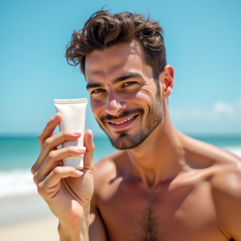 BB cream com hidratação e proteção solar para a pele masculina.