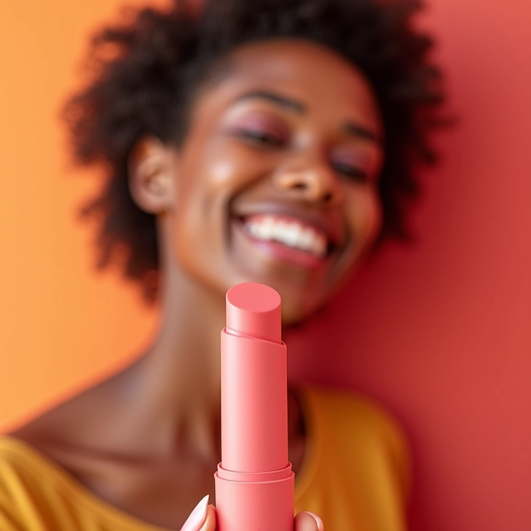 Blush cremoso em bastão para diferentes looks.