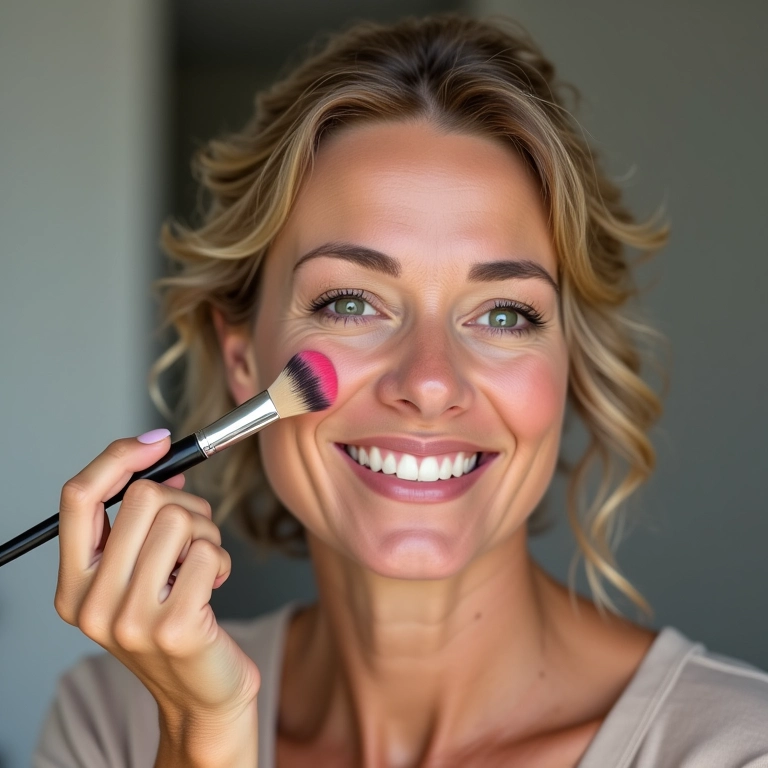 Blush para um toque de saúde e cor ao rosto.