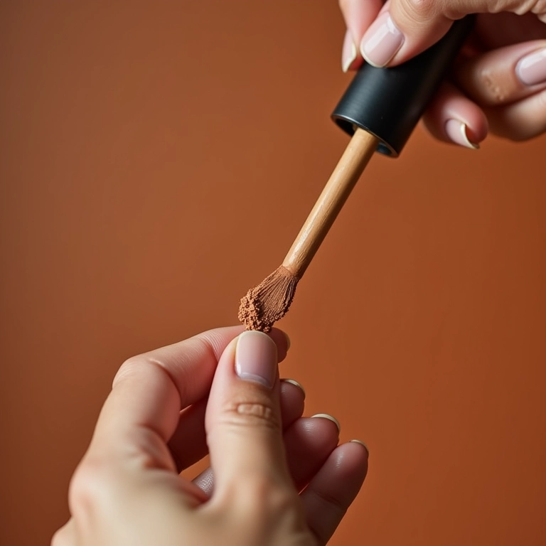 Bronzer líquido cruelty-free e vegano sendo aplicado na pele.