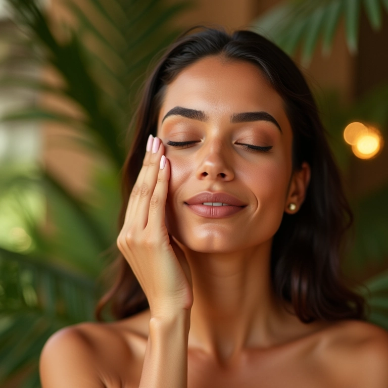 Bronzer para pele morena.