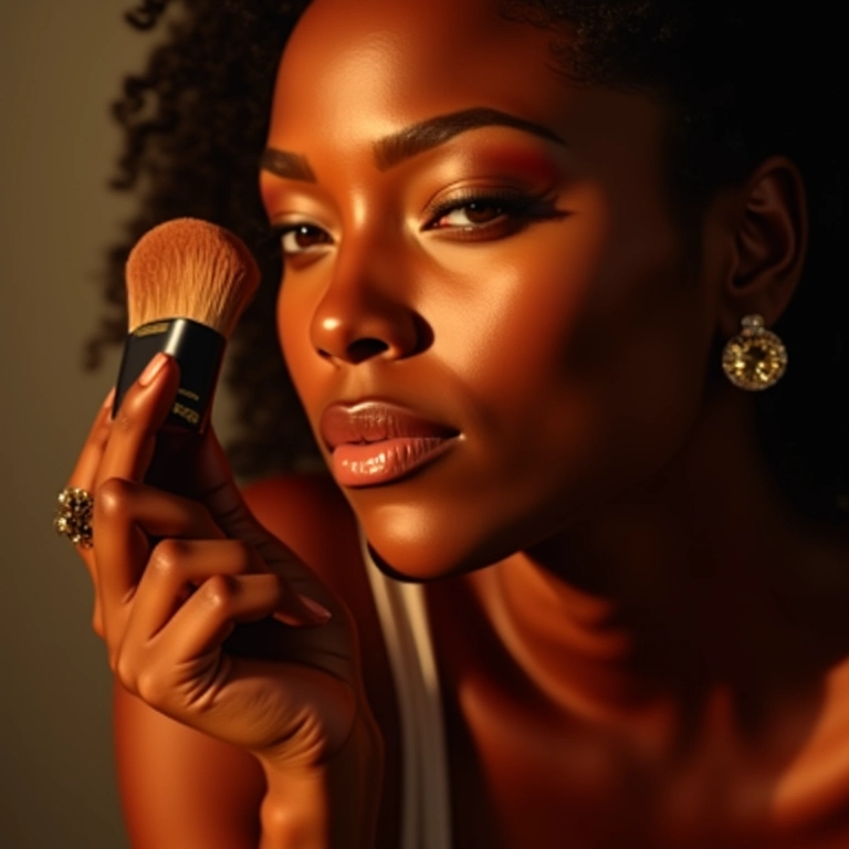 Bronzer para pele negra.