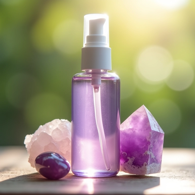 Bruma energizante com cristais.