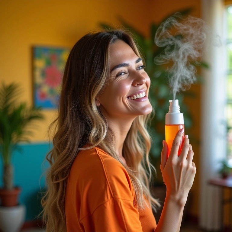 Bruma energizante equilibrando o humor.