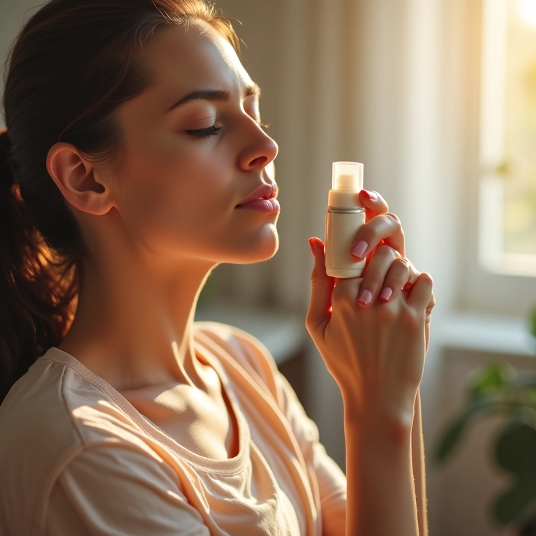 Bruma energizante para alívio do estresse.