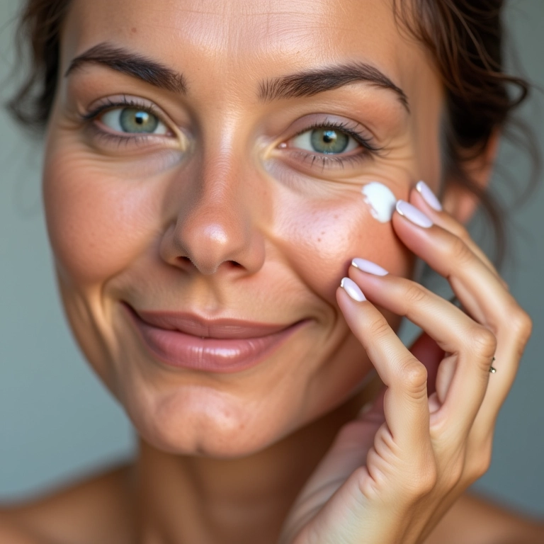 CC cream anti-idade, pele jovem e radiante.