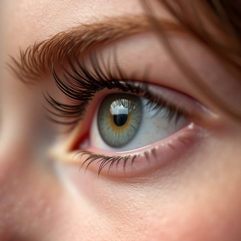 Cílios curvados perfeitamente após aplicação de máscara.