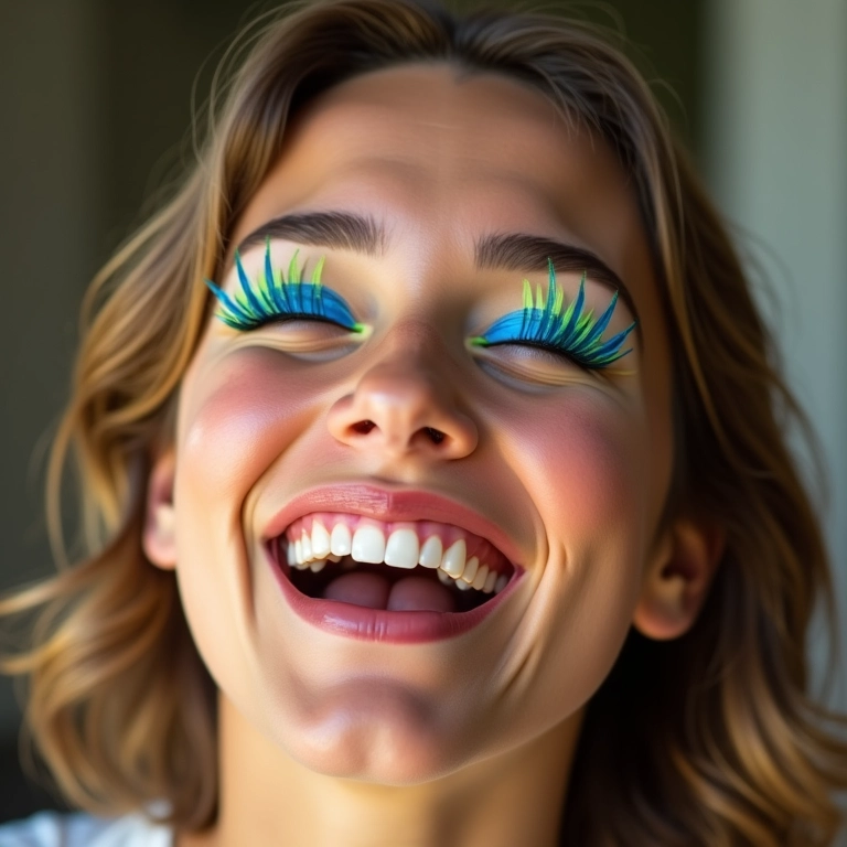 Cílios postiços coloridos: para ousar e se divertir