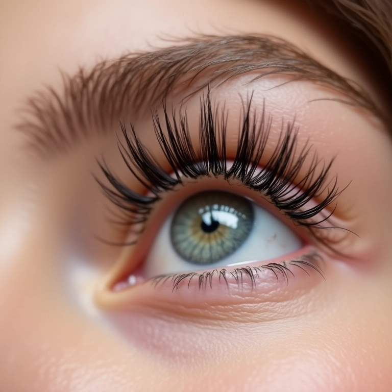 Cílios postiços de fibra natural