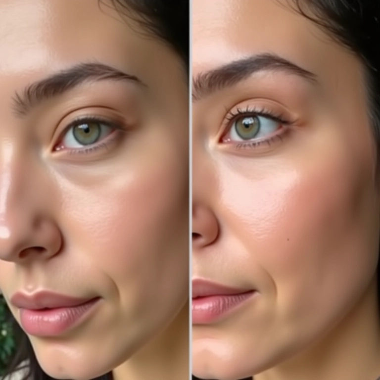 Clareamento das olheiras com corretivo de cafeína.