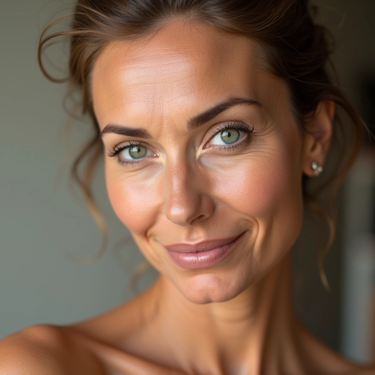 Cobertura leve e uniforme do BB cream na pele madura.