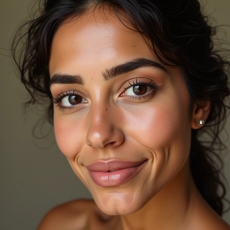 Cobertura natural com BB cream.