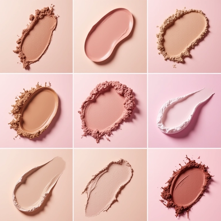 Colagem de marcas de iluminador duochrome que valem a pena.