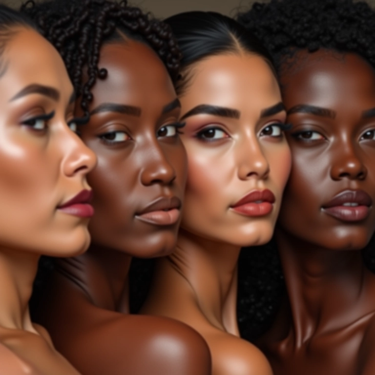 Como escolher a cor certa da base hidratante: mulheres brasileiras comparando tons.