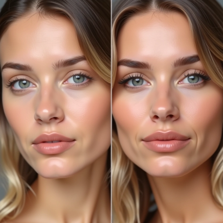 Comparação: corretivo natural vs. alta cobertura.