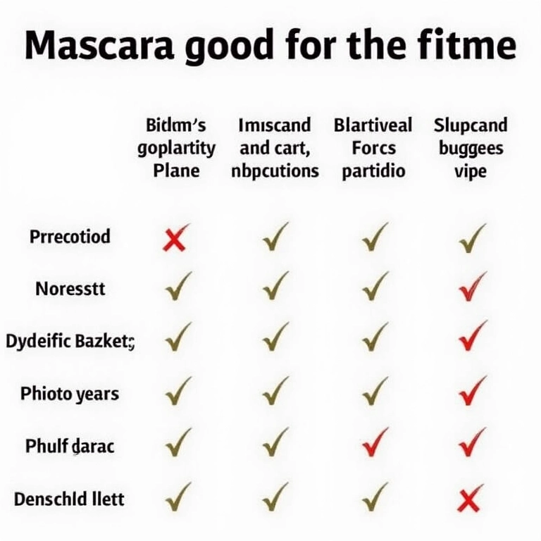 Comparativo de preços de máscaras para cílios.