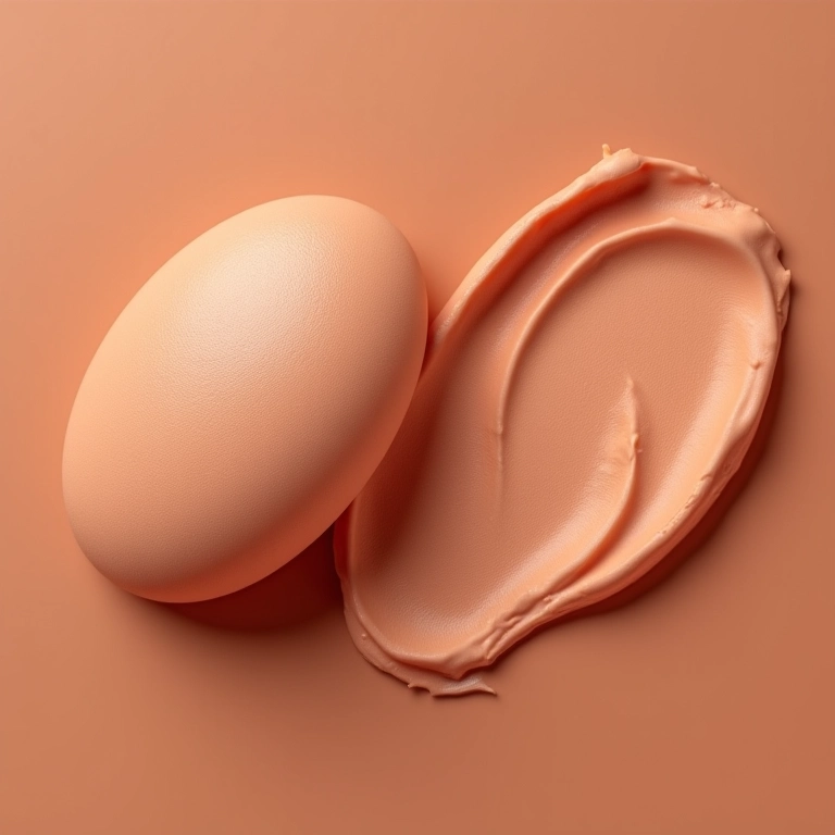 Comparativo do efeito matte do pó de banana rosado na pele.