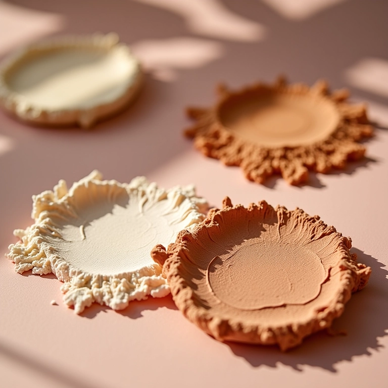 Comparativo entre pó facial translúcido e com cor.