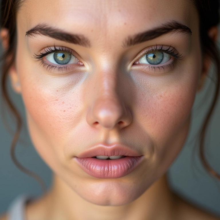 Comparativo: pele com e sem primer suavizando linhas finas.