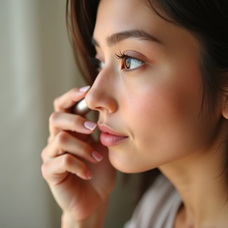 Contorno cremoso para um efeito natural e radiante na pele.