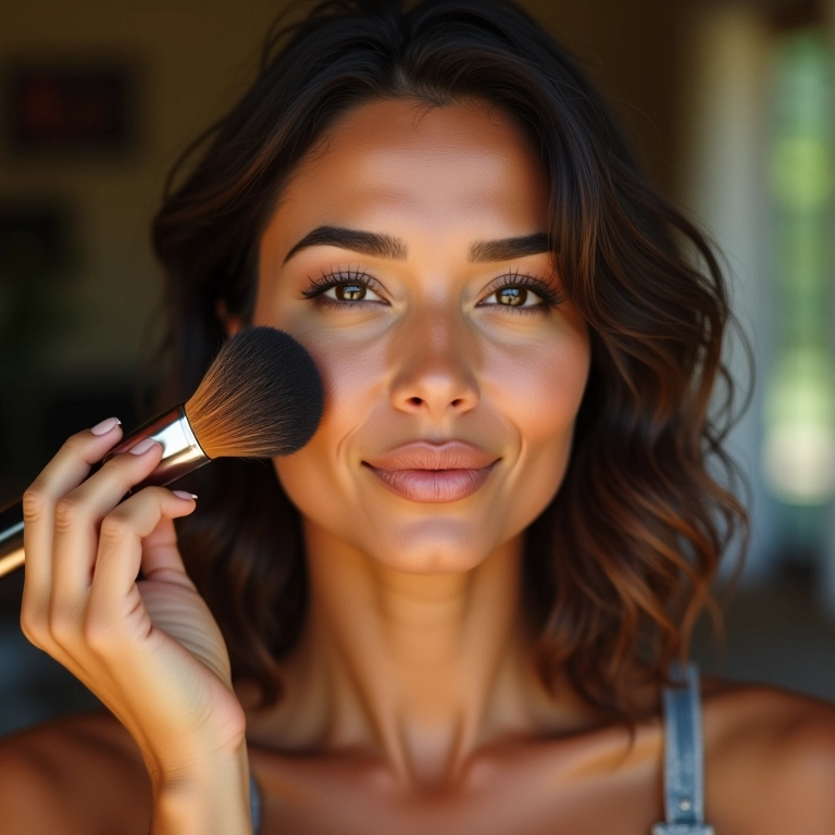 Contorno e iluminação para valorizar os traços do rosto.